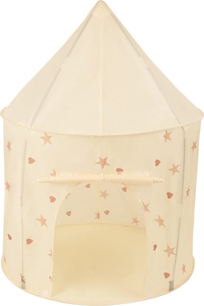 Selonis Kindertent Speeltenten 100X130cm/100 Ballen In Paviljoenvorm Voor Kinderen Eenvoudig Op te zetten Draagbaar Speelhuisje Voor Binnen En Buiten, Licht Beige: Pastel Beige/Pastelblauw/Wit