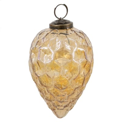 HomeBound by KY | Kerstbal glas oil gold | 10x10x10cm | kerstbal