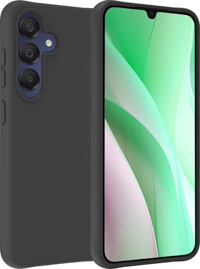 Hoesje Geschikt voor Samsung Galaxy A15 - Sterk & Shockproof - Hoes Cover - Siliconen Case - Zwart