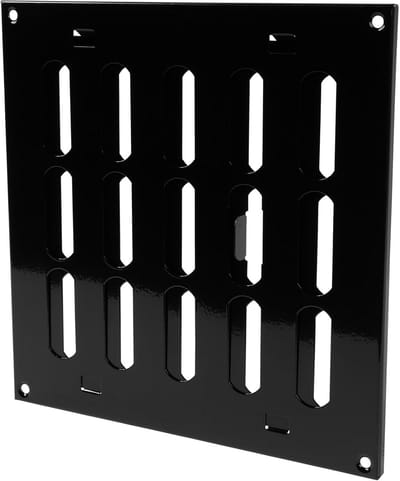 Verstelbare Lucht Vent Cover Zwart 8x8 Inch voor Muur Plafond - Gegalvaniseerd Staal HVAC Register