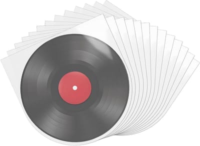 50 Stuks Grammofoonplaat Hoezen 7 Inch, Vinyl Binnenhoezen, Antikras en Antistatisch, Ideaal voor CD Opslag en Bescherming van Platen