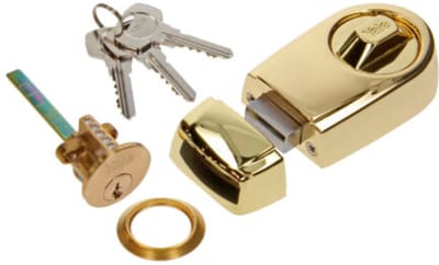Yale 630308 - Oplegslot Rim Lock - met bevestigingstoebehoren - messing
