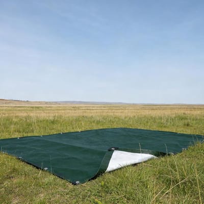 Zeil met Oogjes - Waterdicht Dekzeil - Buiten Beschermen - UV Bestendig Dubbelzijdig - 140 x 250 cm - Legergroen