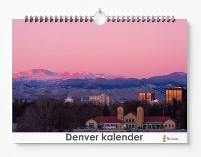 Denver kalender XL 42 x 29.7 cm | Verjaardagskalender Denver | Verjaardagskalender Volwassenen