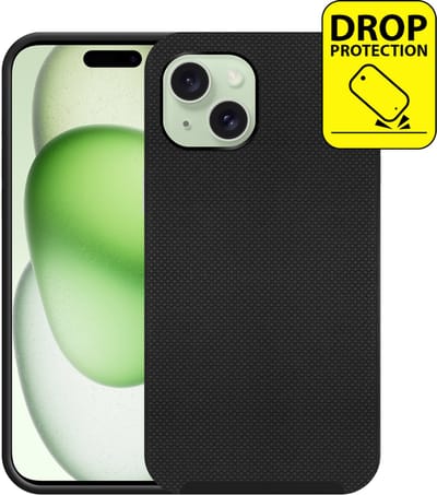 Just in Case hoesje geschikt voor iPhone 15 Plus Hoesje - Drop Protection - Armor Case - Zwart