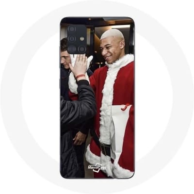 Coque pour Samsung Galaxy A51 Mbappé Foot Joyeux noël