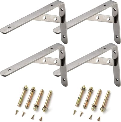 Multifunctionele Plankhouder voor Zware Belastingen - 4 Stuks