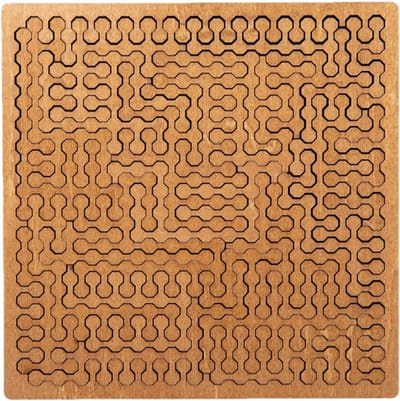 Houten Puzzelplank - Puzzelpatroon Sets - Ontspanning Thuis - Educatief Leerspel - 14 x 12 cm