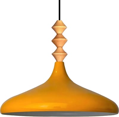 Bamyum Hanglamp E27 Metaal Geel Moderne Lamp