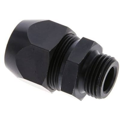 20x13mm & G1/2'' Aluminium Rechte Knelfitting Buitendraad 10bar Kunststof en Polyamide