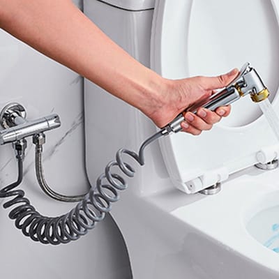 ABS Veer Flexibele Doucheslang voor Water Loodgieterij Toilet Bidet Spuitpistool Badkamer grijs