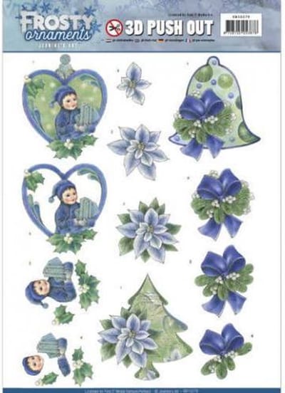 3D Uitdrukvel  - Jeanine's Art - Frosty Ornaments - Groene versiersels