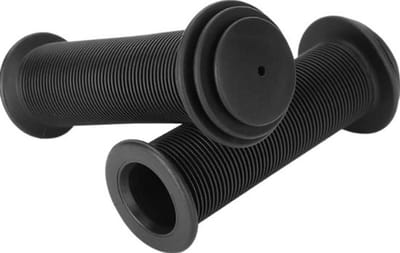 Rieba® Handvatten Kinderfiets 105mm - Fiets - Step - Binnen diameter 22mm - Kinderen - Rubber - Antislip - Zwart