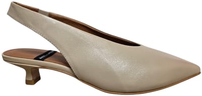 Angel Alarcon Sonia 26016 273B Next Latte Slingback Gebroken Wit Leer Dames - Gebroken Wit - 36
