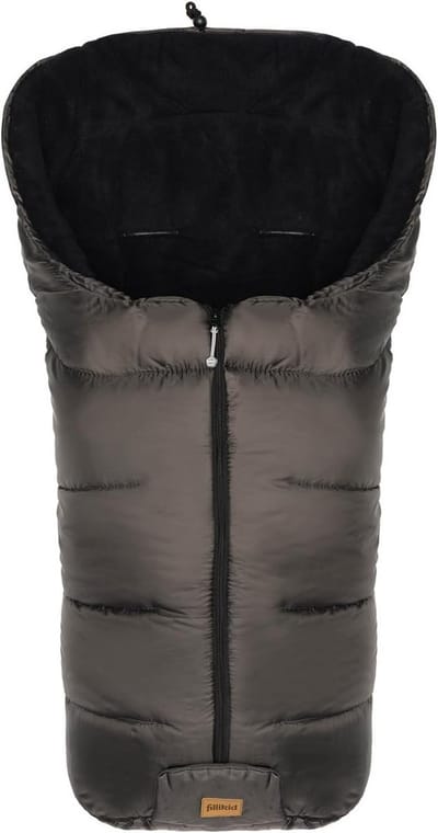 Voetenzak ECO Big lamsvel voor Buggy en Kinderwagen - Grijs