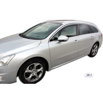 Déflecteurs d'air - J&J AUTOMOTIVE - Peugeot 508 - Fumé - Acrylique renforcé - Installation facile