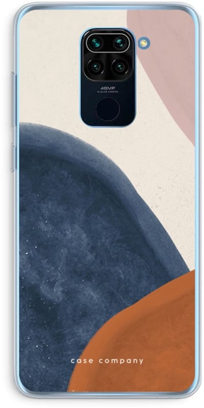Case Company® - Hoesje geschikt voor Xiaomi Redmi Note 9 hoesje - Geo #1 - Soft Cover Telefoonhoesje - Bescherming aan alle Kanten en Schermrand