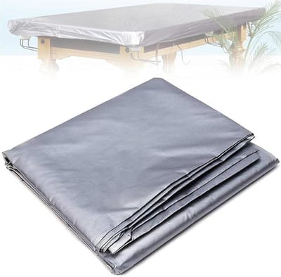 Pooltafelhoes - Snookerhoes Tafelbeschermer - Tafel Beschermen - Waterdicht UV-bestendig - 9ft - Zilver