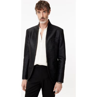 John Varvatos Bissell Jacket - Slim Fit Hook And Bar C Black Größe: 52 | Blazer Outlet | Herren | Schwarz