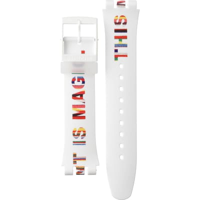 Swatch Plastic - Originals Large (41mm) SUO/SO29/SO32 ASUOZ330 SUOZ330 Time's Magic - Dorothy M. Yoon Horlogeband