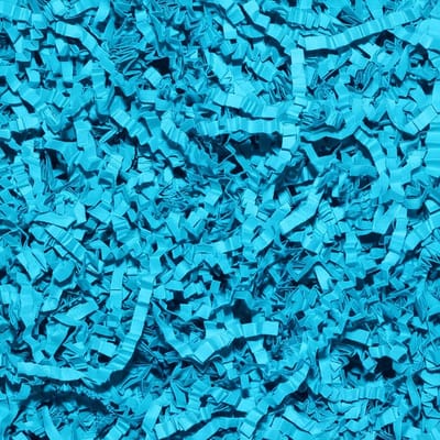 Versnipperd Papier - Opvulmateriaal Decoratie - Geschenk Verpakken - Zachte Pluizige Textuur - 2000 Gram - Blauw