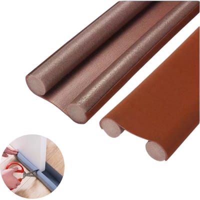 2-pack Deurtochtstrips – Dubbellaagse afdichting – Wind- & geluidsisolerend – Afdichting voor deurspleten – Thermische & stofwerende tochtstopper – 93 cm