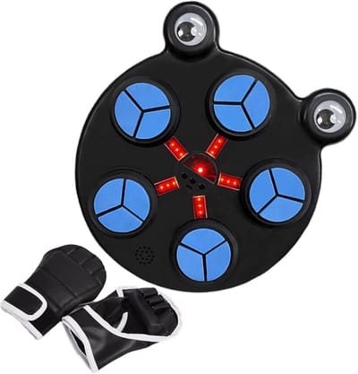 Muzikale Boksmachine - Boksmuur Trainingsapparaat - Interactieve Fitness - Verstelbare Snelheid - 302 cm - Zwart