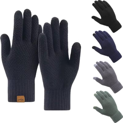 NiSy.nl Handschoenen heren / dames - Touchscreen | Fleece | Winter | Extra Dik | Zwart