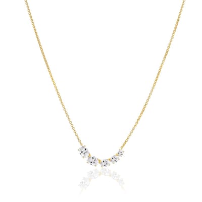 SIF JAKOBS JEWELLERY ELLISSE CINQUE NECKLACE SJ-N2332-CZ-YG
