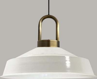 Bamyum Asletl-Lock Metalen Ø40 cm Witte Binnenkant Hanglamp