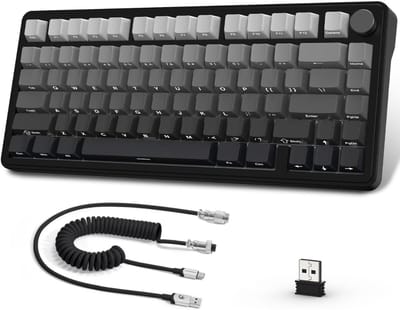 REN® Mechanical Keyboard - Mechanisch Toetsenbord - Mechanische Toetsenbord - BT/2,4G/USB-C - Zwart - 36cm x 19cm x 6cm