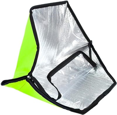 Zonneoven - Opvouwbare kookplaat - Maaltijden bereiden buiten - Energiebesparend ontwerp - 37x26.5x11.5 cm - Zilver