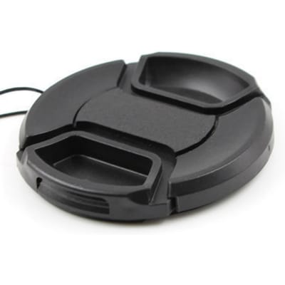 Camera Lens Cover Zwart ABS Beschermend Universeel 58mm Voorkant Lensdop ter Vervanging black