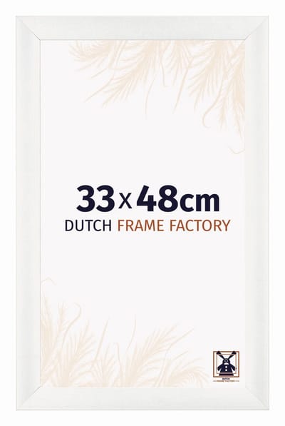 Fotolijst 33x48 cm - MDF - Wit Geveegd - Praag