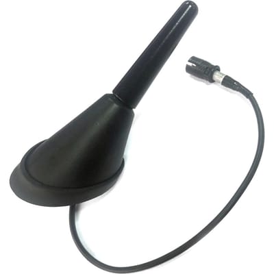 Antenne de voiture de 2,2 pouces avec base d'antenne de remplacement pour Volkswagen, Toyota, Mazda, BMW 1J0035501F, noir