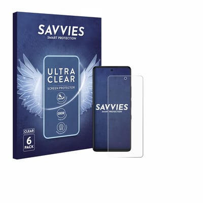 Savvies - Screenprotector voor TCL 50 Pro NXTPaper 5G - Folie Beschermfolie transparant 6 Stuks