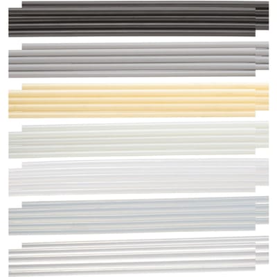 56 pièces 7 types de baguettes de soudage en plastique(PP PU ABS PE TPO PA PC),Kit de soudure plastique pour pare-choc de voiture, Kayaks, soudeur plastique