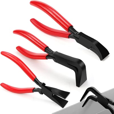 LPZMPZ Folding pliers, small set, 3-piece, bending pliers, 0, 45, 90 degrees, mini can pliers, chamfer pliers, plate - ShopVlot