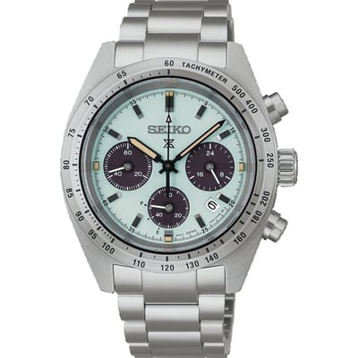 Seiko Land SSC965P1 Prospex Speedtimer ‘Youngtimer’ Mint green Horloge