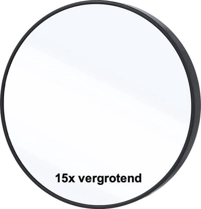 CHPN - Vergrootspiegel - Vergroot spiegel - Spiegeltje - Vergroot 15x - Met zuignappen - Make-up spiegel - Vergrotende spiegel