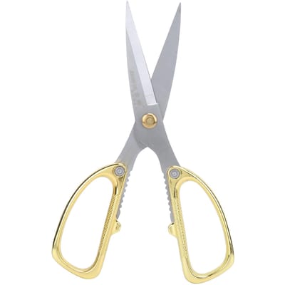 Ciseaux en Acier Inoxydable Robuste Outil Polyvalent Cisailles avec Manche en Alliage de ZincJD-3103 gray
