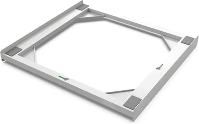 Universele overlayset - Stapelkit - Wasmachine stabiliseren - 30% gerecycled kunststof - 55 x 60 cm - Wit
