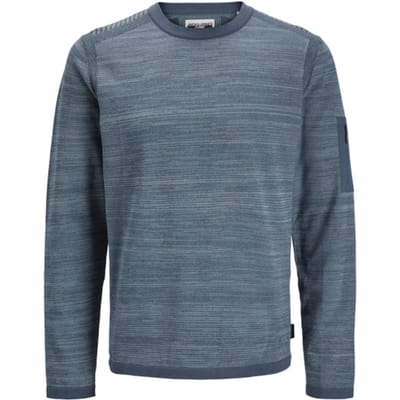 Jack & Jones Trui Jcomace Knit Crew Neck Smu 12270974 Midnight Navy/melange Mannen Maat - XXL
