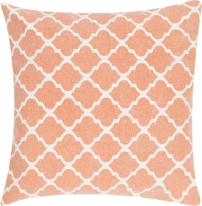 Moroccan Print Rust Kussen | 45 X 45 | Sierkussen Voor Woonkamer Of Slaapkamer