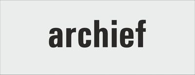 archief deurbordje - deur - tekstbordje - zelfklevend - geanodiseerd aluminium - 130 x 50 mm. - dikte 0,5 mm. - 5 jaar garantie!