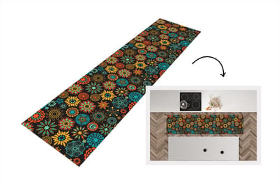 Keukenloper - Loper keuken - Bohemian - Vintage - Bloem - Flora - 200x50 cm - Keukenloper vinyl