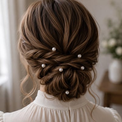 Haar in Stijl® Lulu Parel Haarpinnen Zilver 14mm Bruid Set 20x