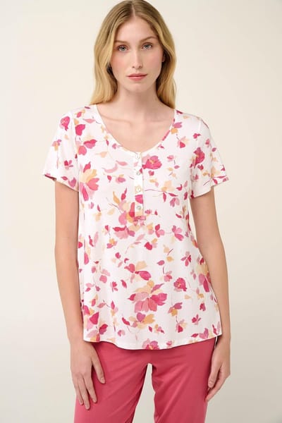 Vamp! Pyjama Dames Tencel Volwassenen Korte Mouw Capri Broek Adenia 22061/267 38 / M