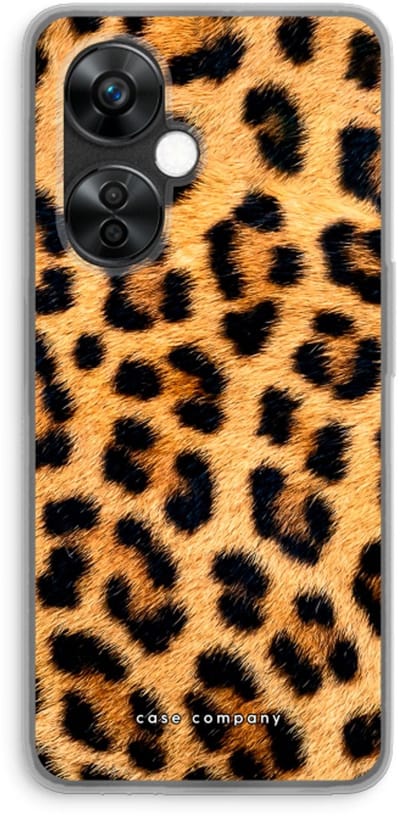 Case Company® - Hoesje geschikt voor OnePlus Nord CE 3 Lite hoesje - Luipaard - Soft Cover Telefoonhoesje - Bescherming aan alle Kanten en Schermrand