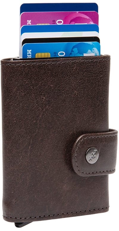 The Chesterfield Brand Leren Portemonnee Larino Wallet Brown Donkerbruin